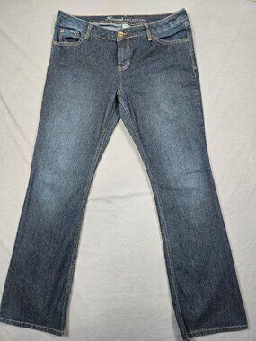 Natural Reflections Womens Bootcut Jeans Size 10 Blue Denim